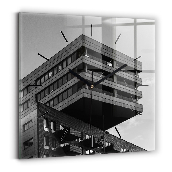 Horloge murale carrée Architecture à Amsterdam