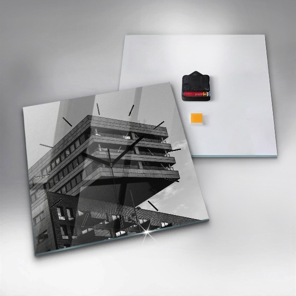 Horloge murale carrée Architecture à Amsterdam