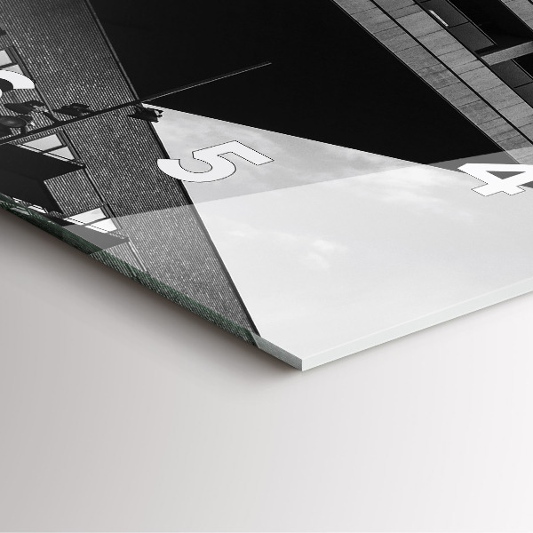 Horloge murale carrée Architecture à Amsterdam