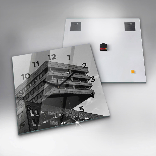 Horloge murale carrée Architecture à Amsterdam