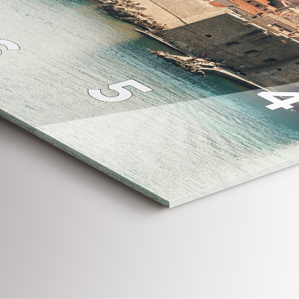 Horloge murale carrée Voilier à Dubrovnik