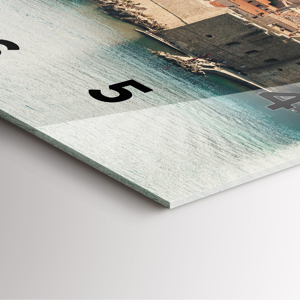 Horloge murale carrée Voilier à Dubrovnik