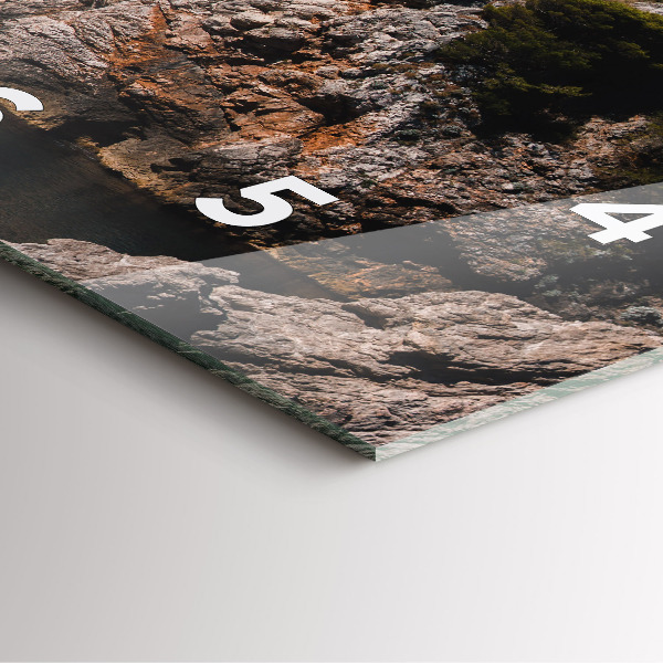 Horloge murale carrée Falaises de Dubrovnik