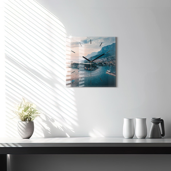 Horloge murale carrée Île en Croatie