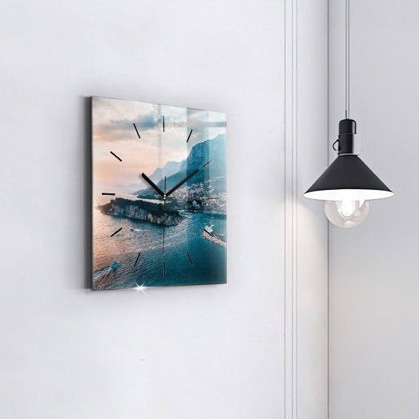 Horloge murale carrée Île en Croatie