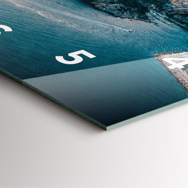 Horloge murale carrée Île en Croatie