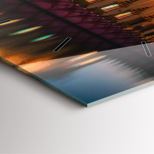 Horloge murale carrée Temple à Bangkok