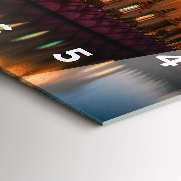 Horloge murale carrée Temple à Bangkok