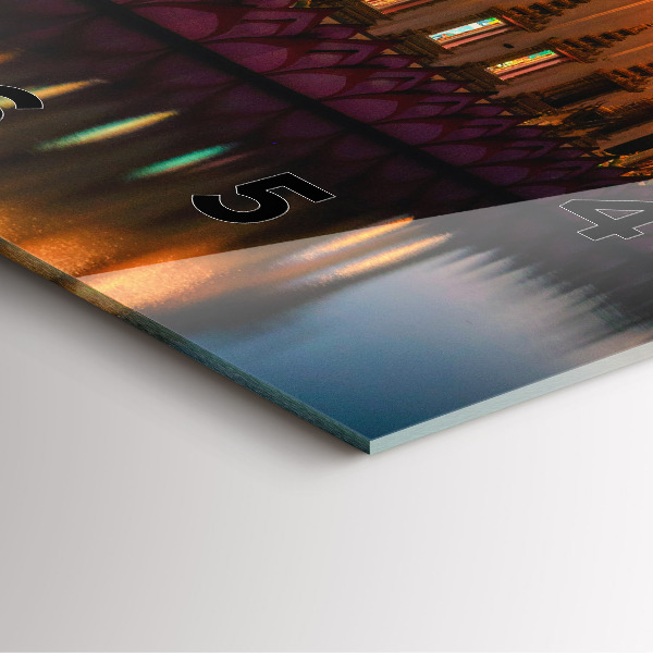 Horloge murale carrée Temple à Bangkok