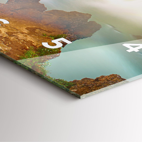 Horloge murale carrée Godafoss en Islande