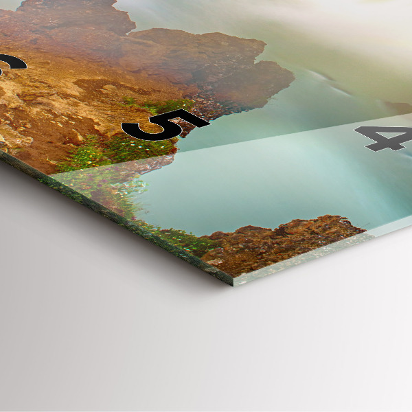 Horloge murale carrée Godafoss en Islande