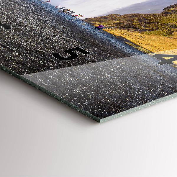 Horloge murale carrée Cascade en Islande