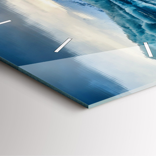 Horloge murale carrée Lac Jokulsarlon Islande