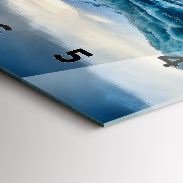 Horloge murale carrée Lac Jokulsarlon Islande