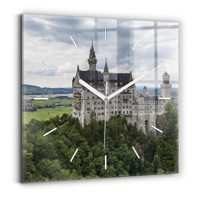 Horloge murale carrée Château de Neuschwanstein
