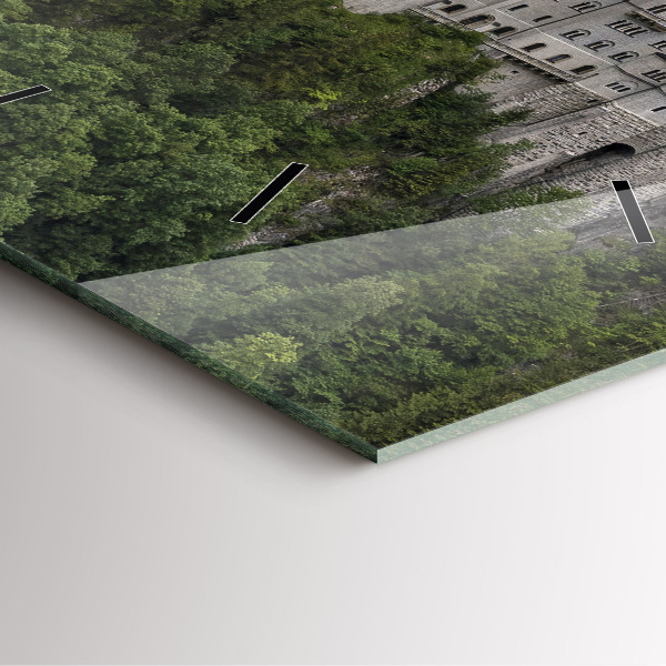 Horloge murale carrée Château de Neuschwanstein