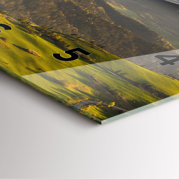 Horloge carrée en verre Pieniny – Wysoki Wierch