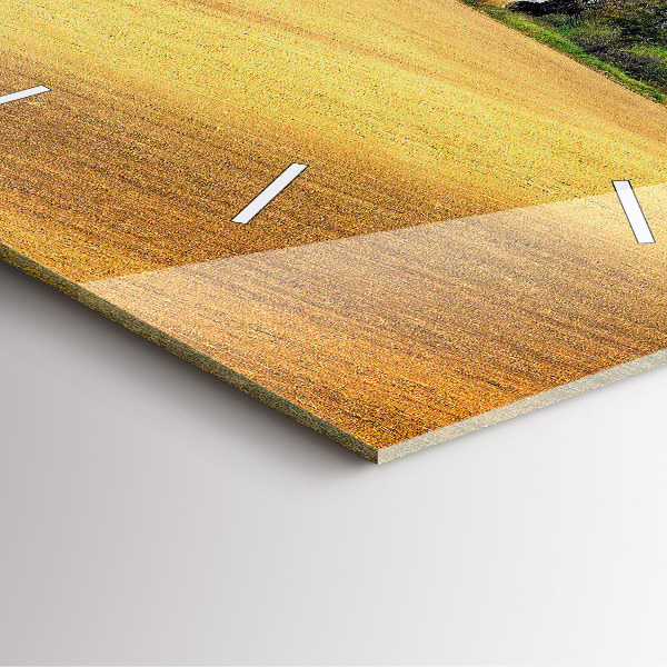 Horloge murale carrée Paysage rural de Moravie