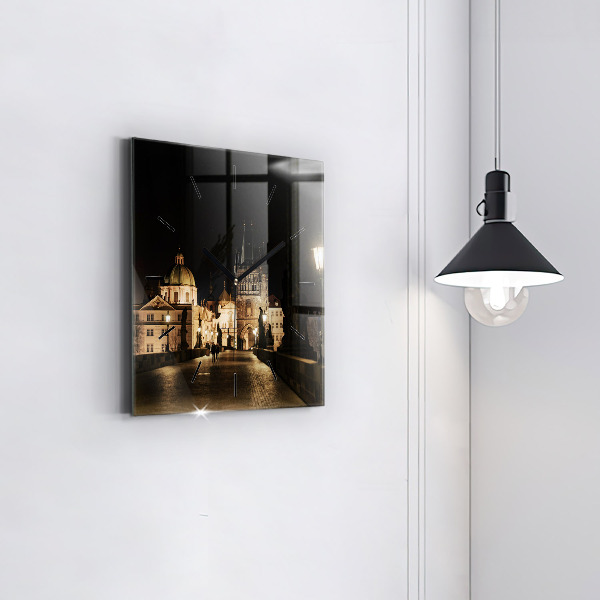 Horloge murale carrée Pont Charles à Prague