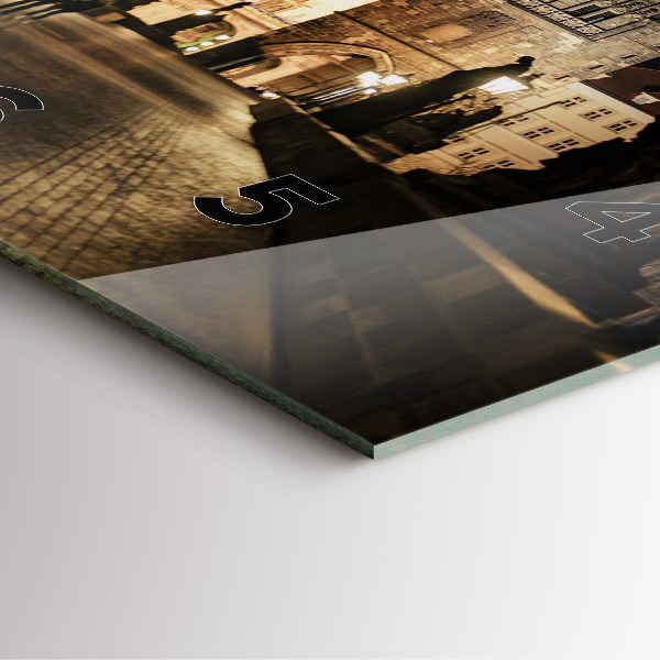 Horloge murale carrée Pont Charles à Prague