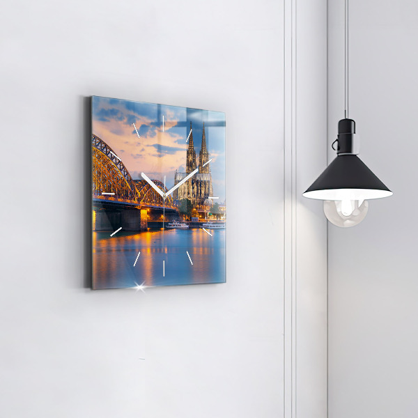 Horloge murale carrée Vue de la mairie