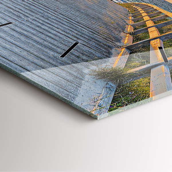 Horloge murale carrée Vacances à la plage