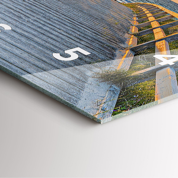 Horloge murale carrée Vacances à la plage