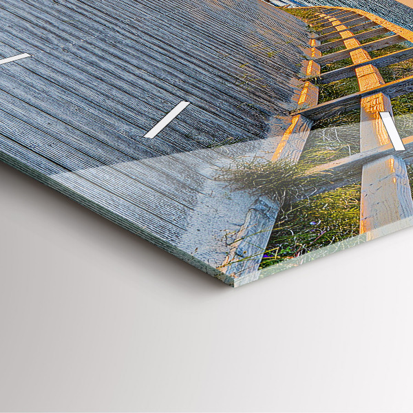 Horloge murale carrée Vacances à la plage