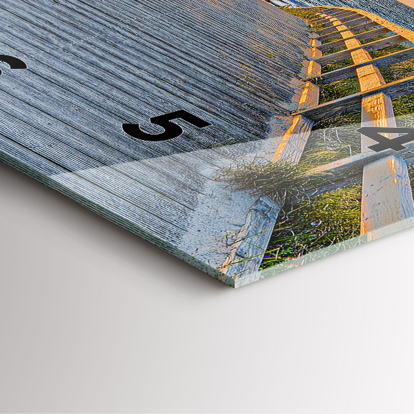 Horloge murale carrée Vacances à la plage