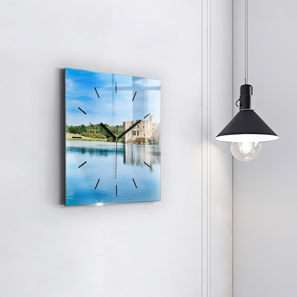 Horloge carrée en verre Château de Leeds