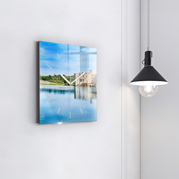 Horloge carrée en verre Château de Leeds