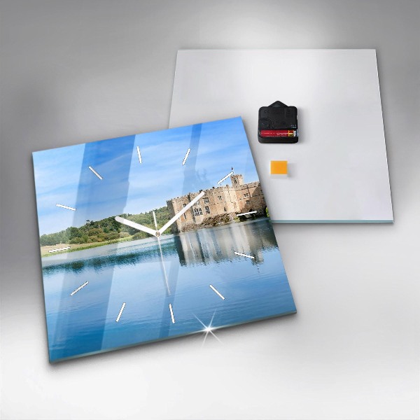 Horloge carrée en verre Château de Leeds