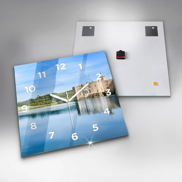 Horloge carrée en verre Château de Leeds
