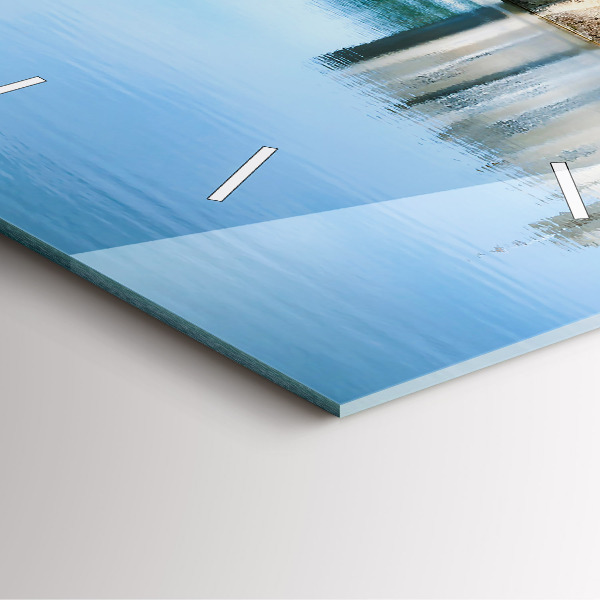 Horloge carrée en verre Château de Leeds