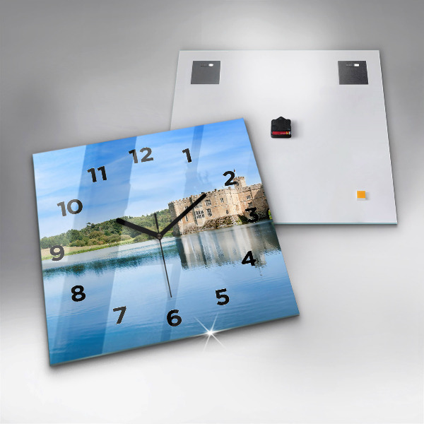 Horloge carrée en verre Château de Leeds