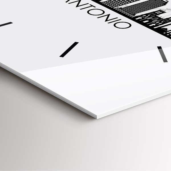 Horloge murale carrée Ville de San Antonio, Texas