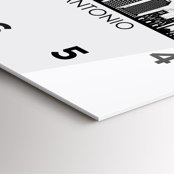 Horloge murale carrée Ville de San Antonio, Texas