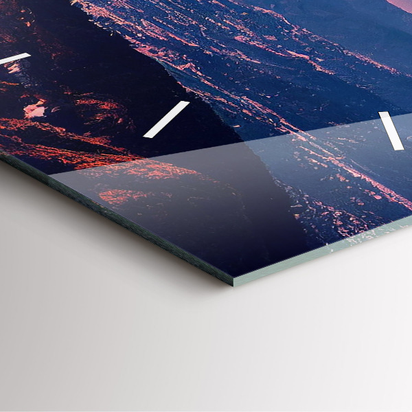 Horloge murale carrée Montagnes à San Antonio, États-Unis