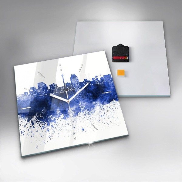 Horloge murale carrée Aquarelles de San Antonio