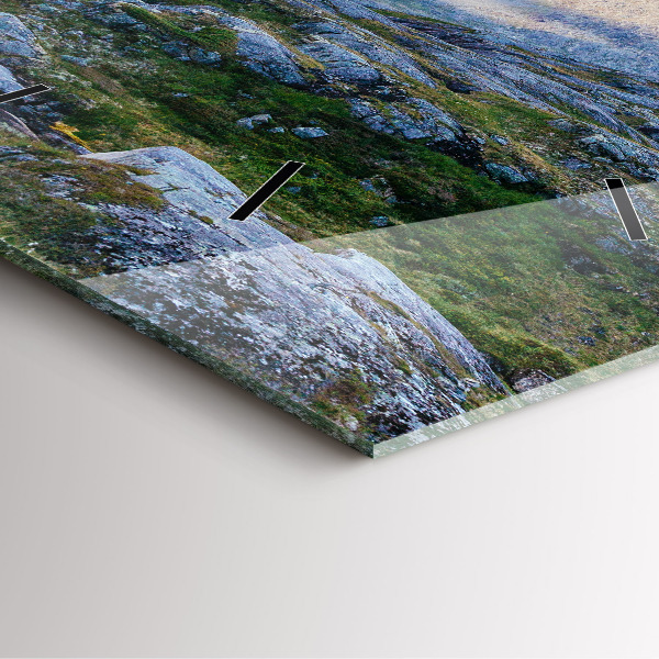 Horloge murale carrée Paysage rocheux