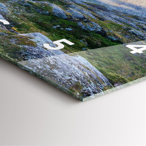 Horloge murale carrée Paysage rocheux