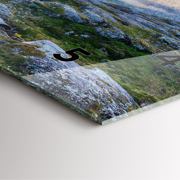 Horloge murale carrée Paysage rocheux