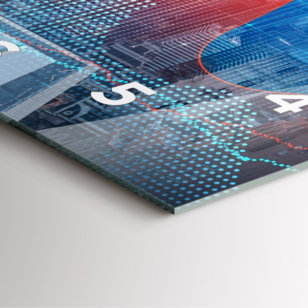 Horloge murale carrée Gratte-ciels à Philadelphie