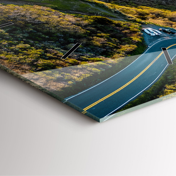 Horloge murale carrée La route vers San Francisco