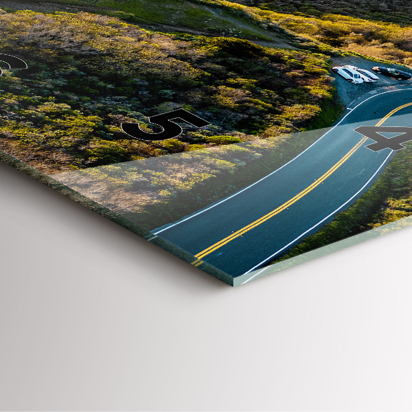 Horloge murale carrée La route vers San Francisco