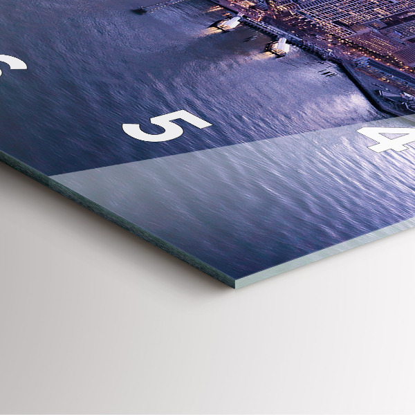 Pendule carrée en verre Vue de San Francisco