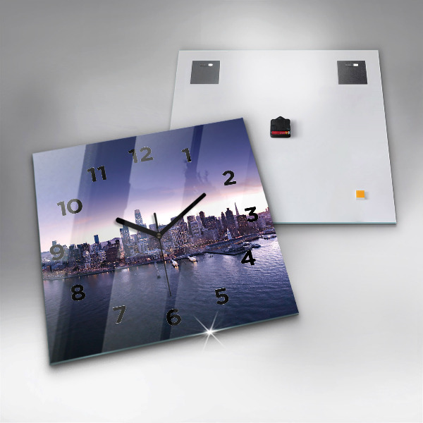 Pendule carrée en verre Vue de San Francisco