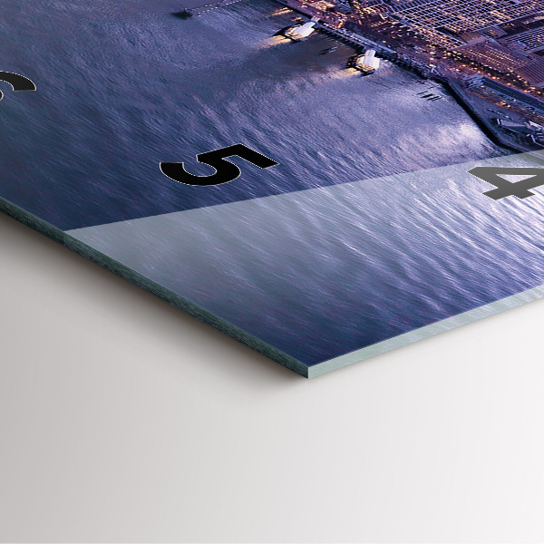 Pendule carrée en verre Vue de San Francisco