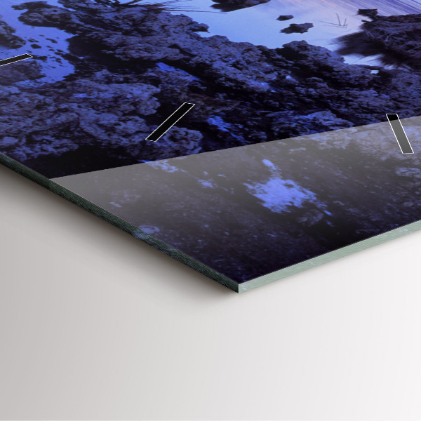 Horloge murale carrée Lac Californie