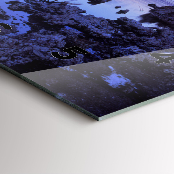 Horloge murale carrée Lac Californie